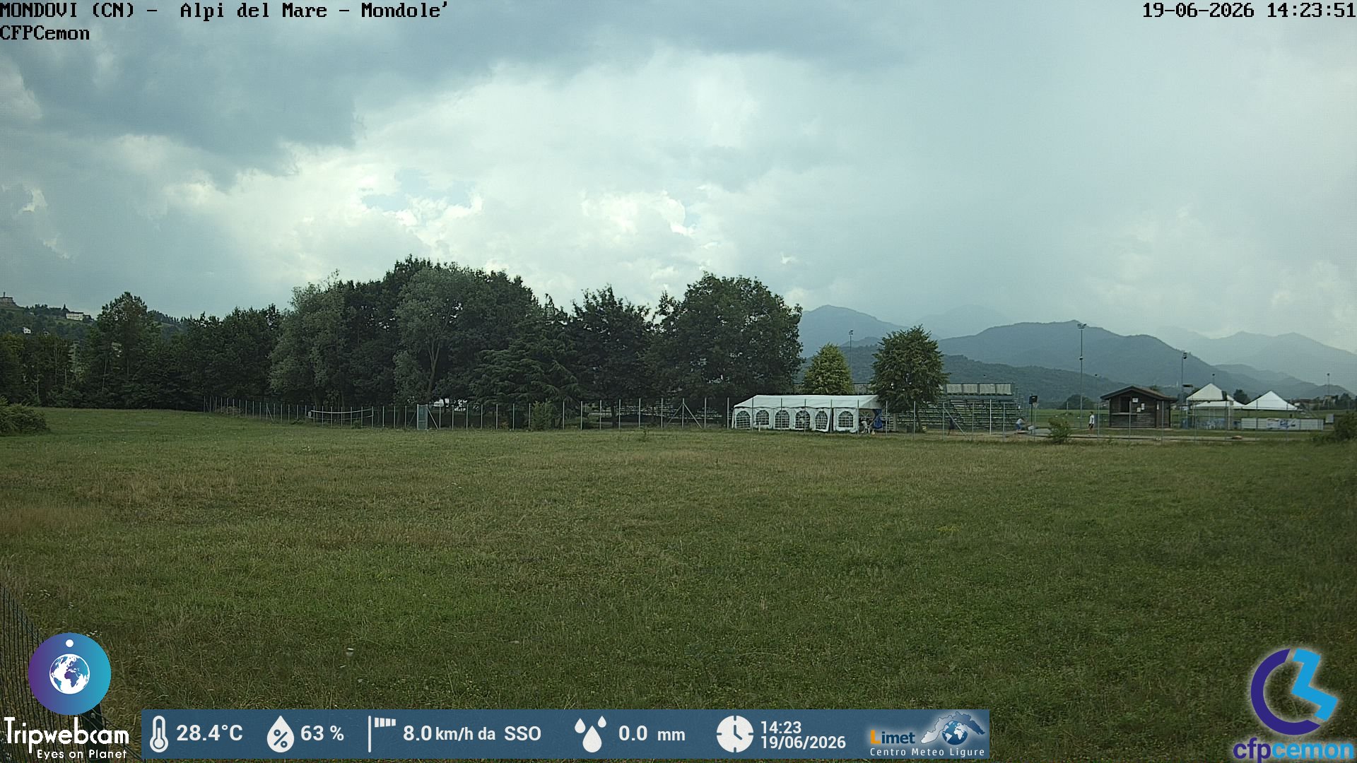 immagine della webcam nei dintorni di Terme di Lurisia: webcam Mondovì