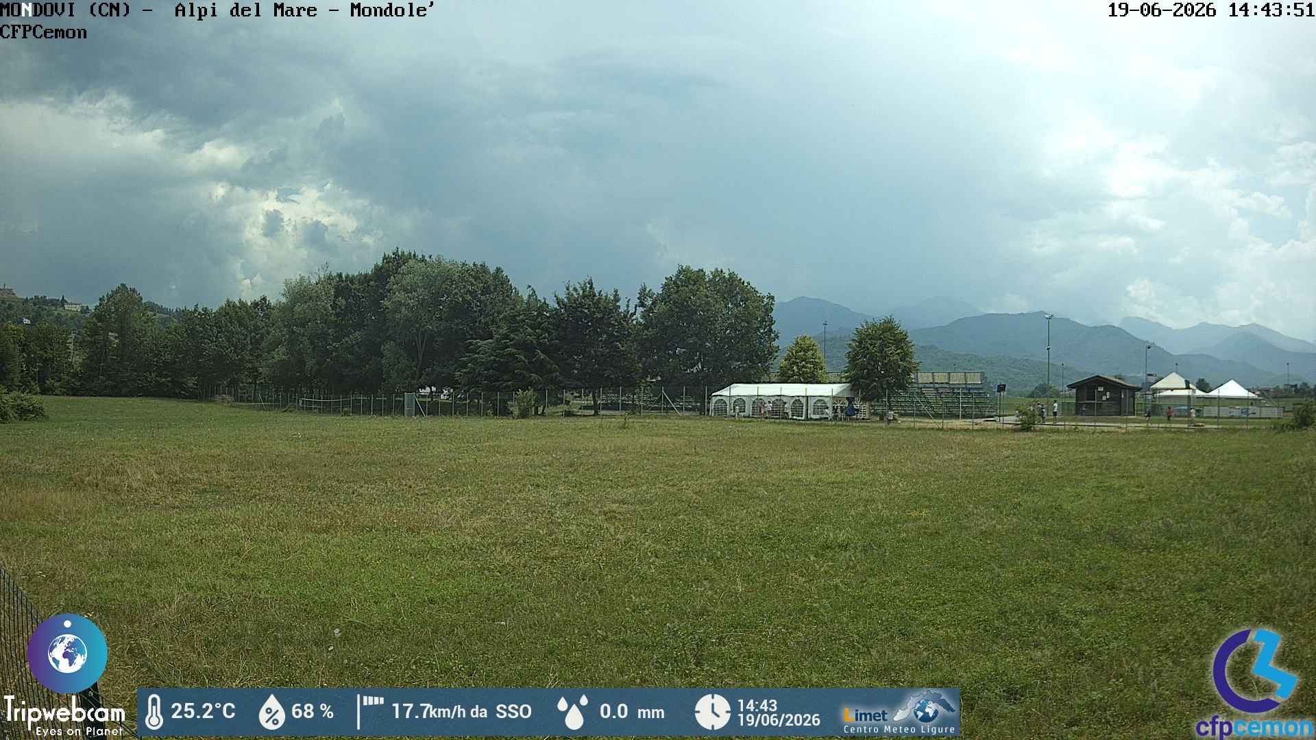 immagine della webcam nei dintorni di Cima Durand: webcam Mondovì