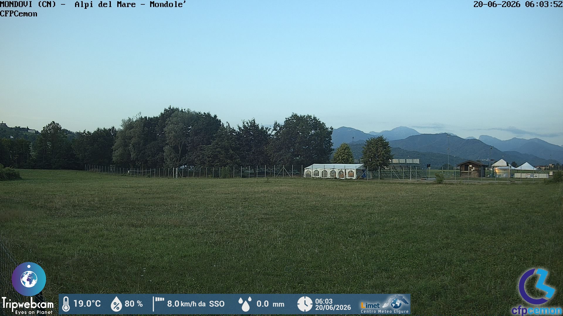 immagine della webcam nei dintorni di Cima Durand: webcam Mondovì