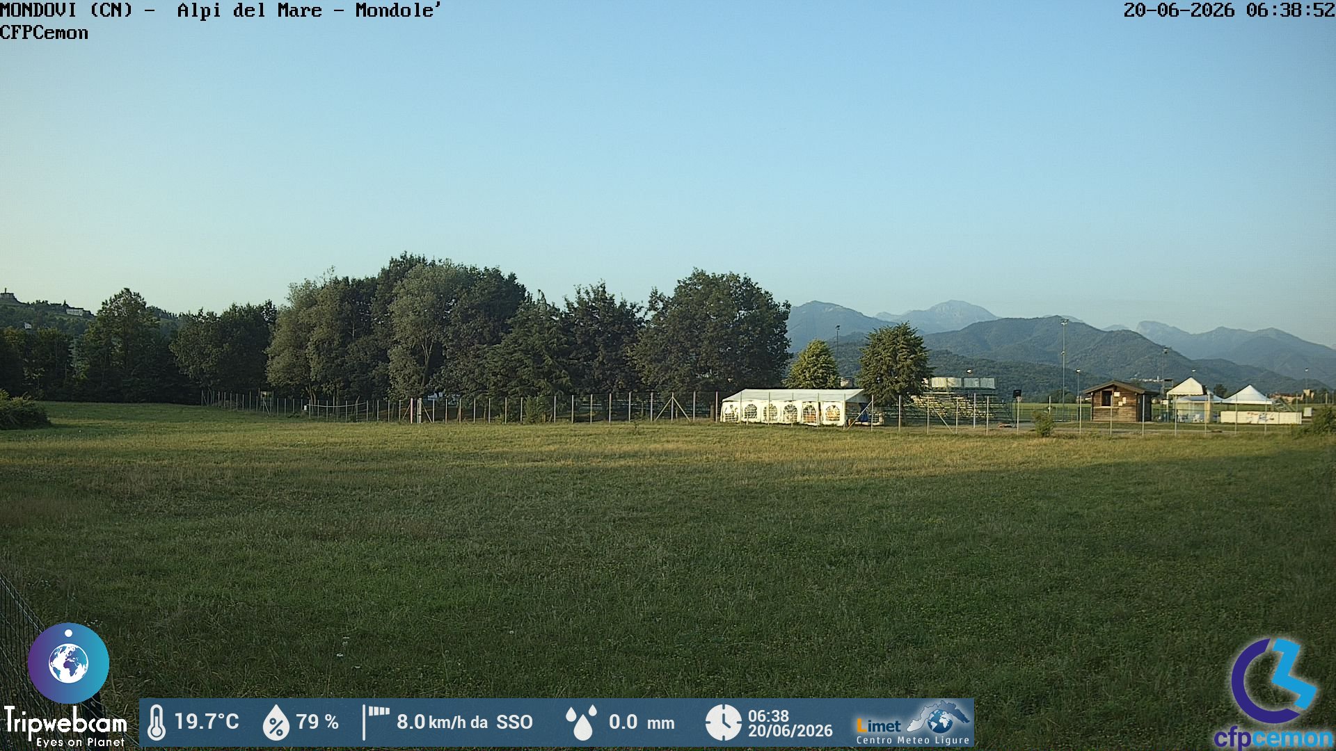 immagine della webcam nei dintorni di Terme di Lurisia: webcam Mondovì
