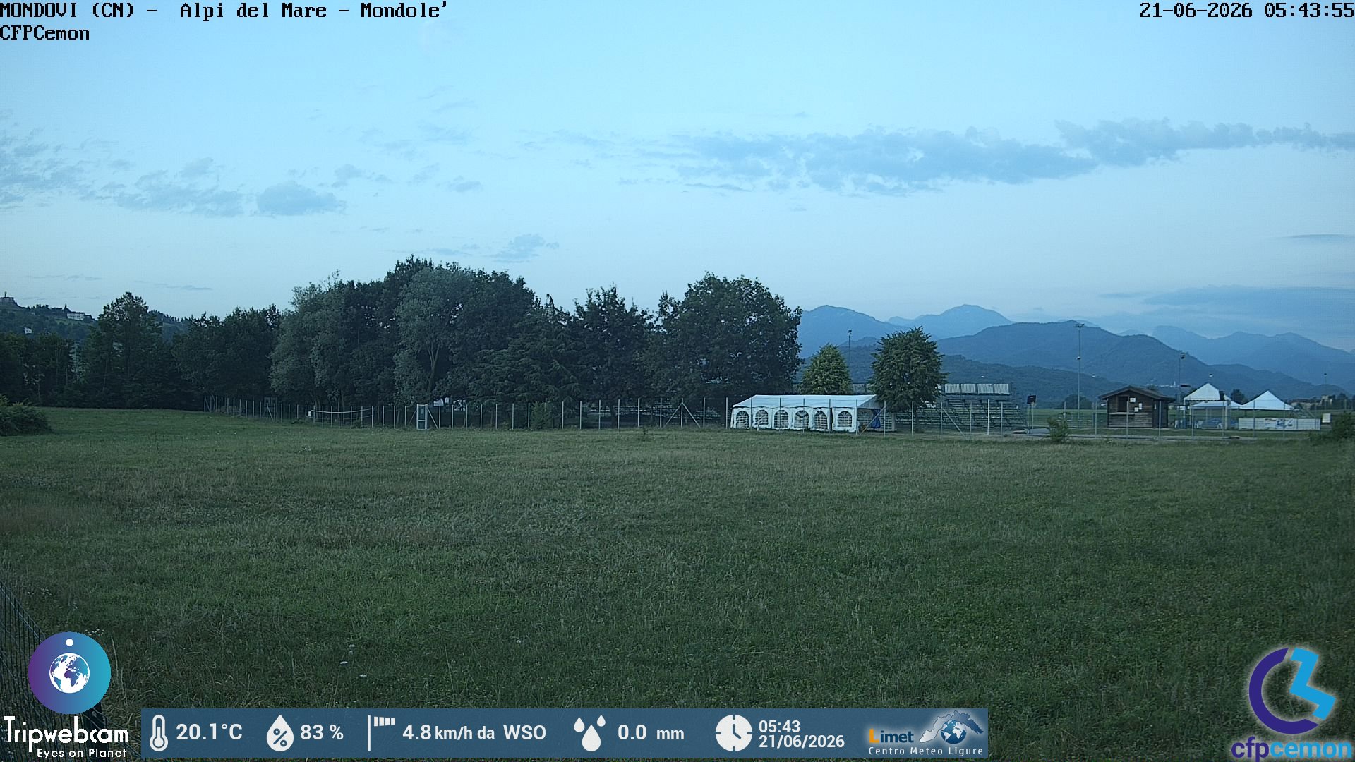 immagine della webcam nei dintorni di San Giacomo di Roburent: webcam Mondovì