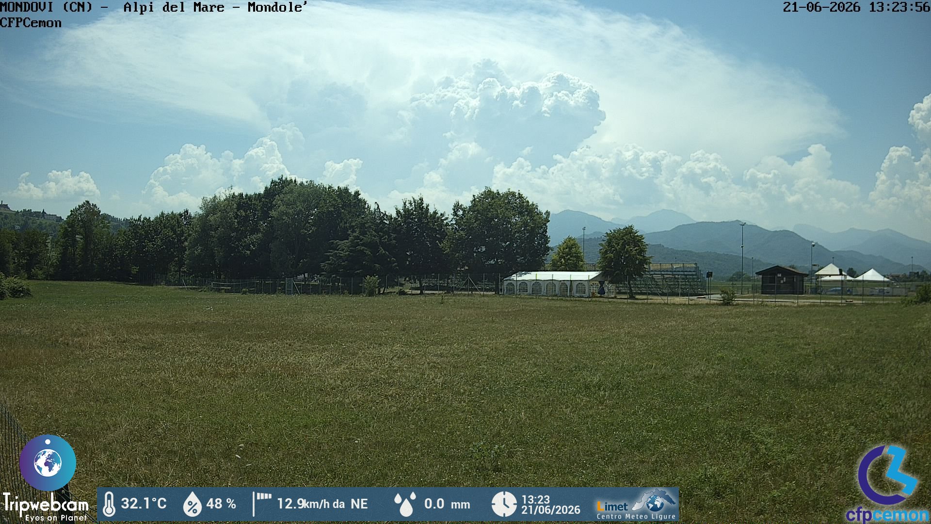 immagine della webcam nei dintorni di Viola: webcam Mondovì