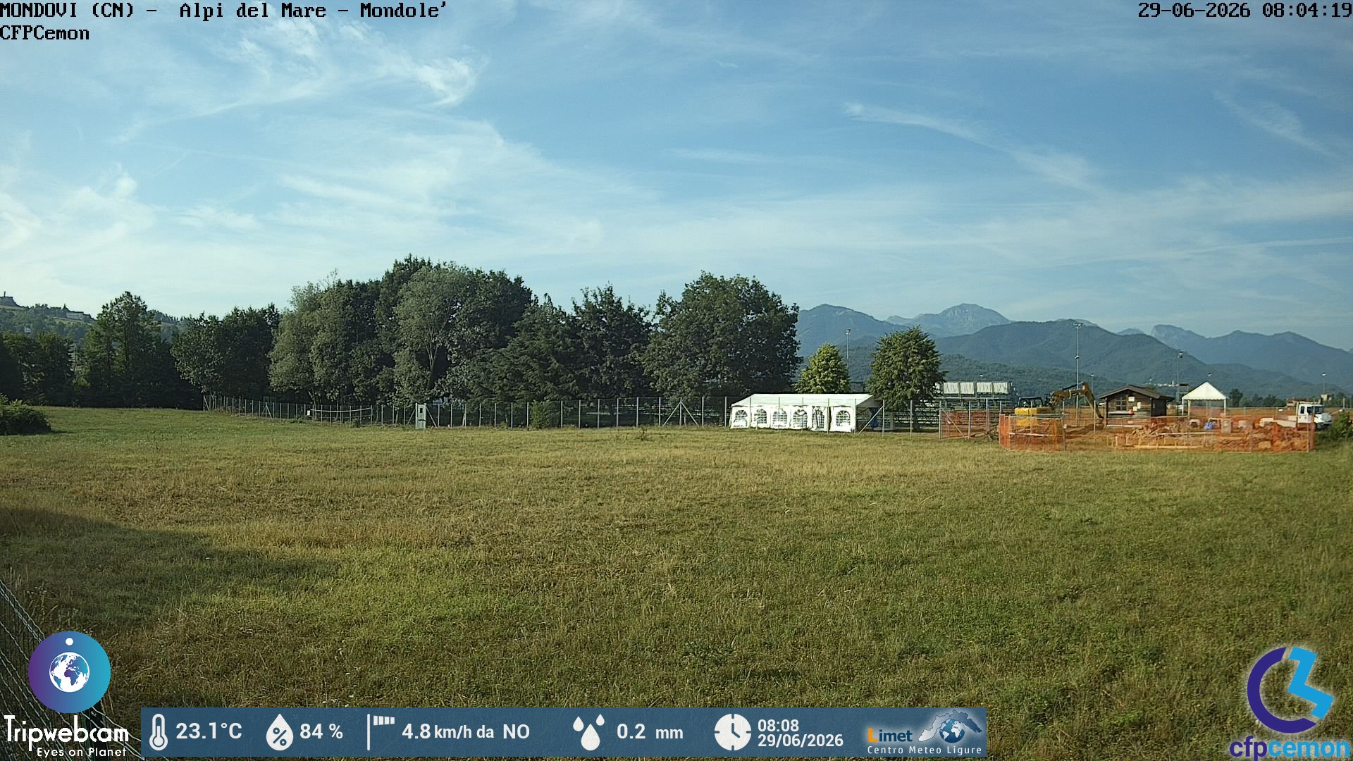 immagine della webcam nei dintorni di Pamparato: webcam Mondovì