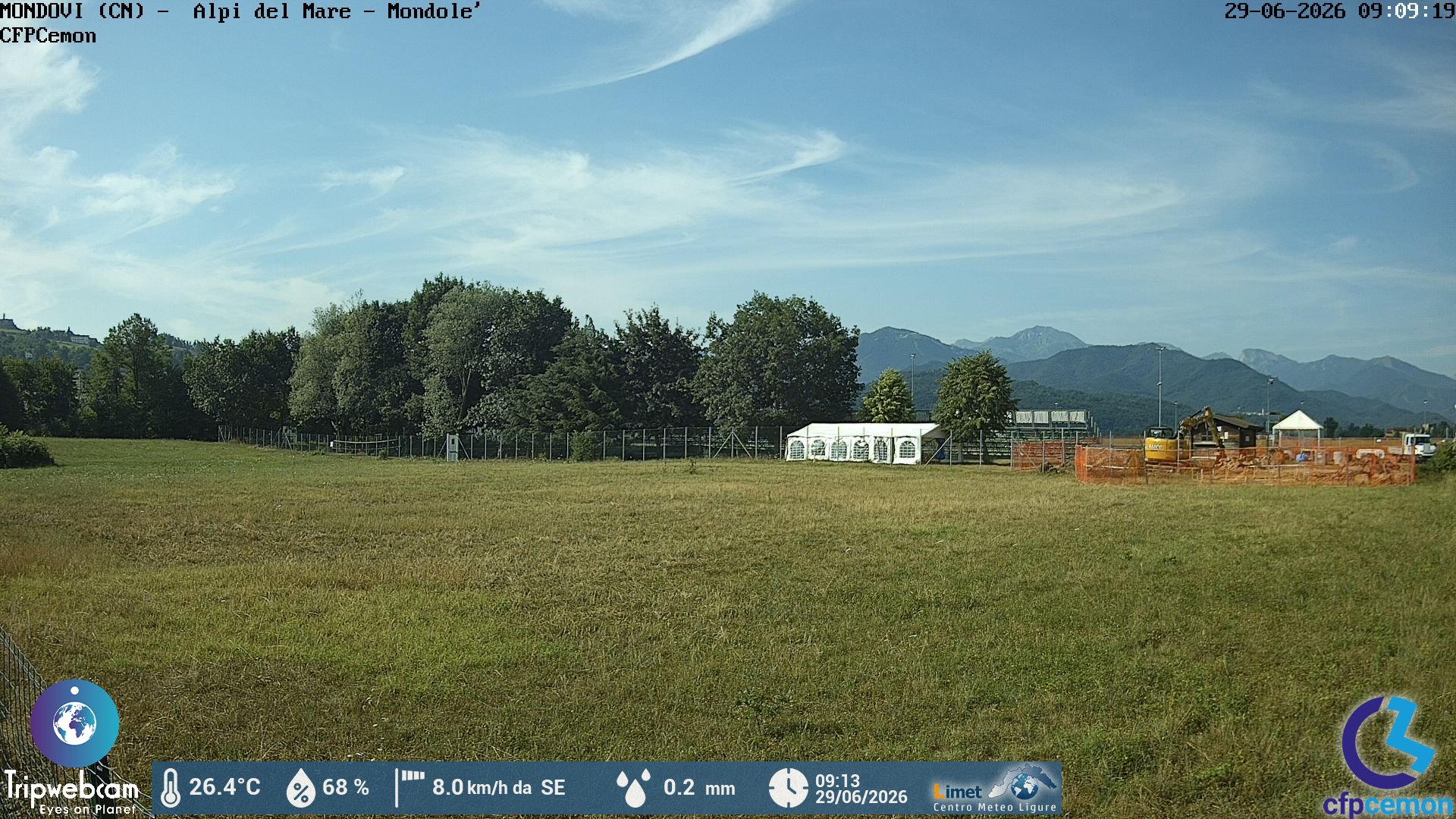 immagine della webcam nei dintorni di Villanova Mondovì: webcam Mondovì