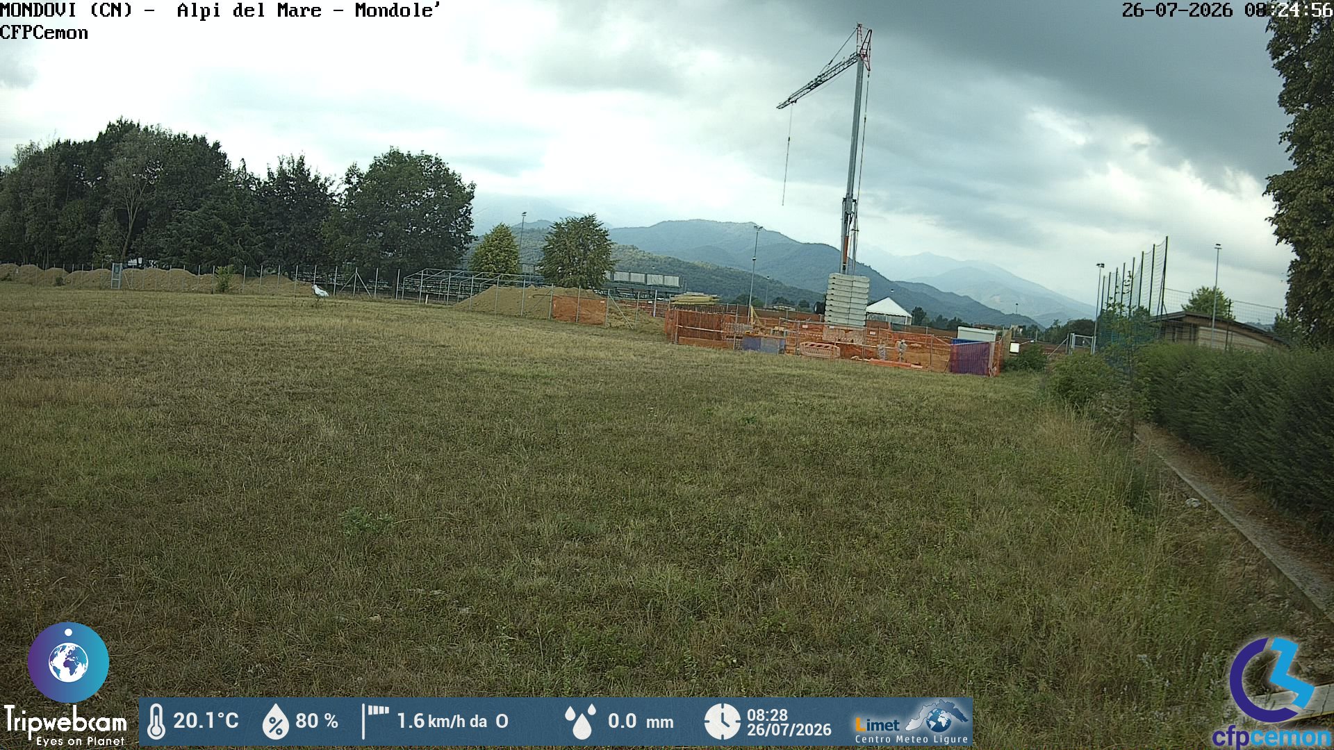 immagine della webcam nei dintorni di Niella Tanaro: webcam Mondovì