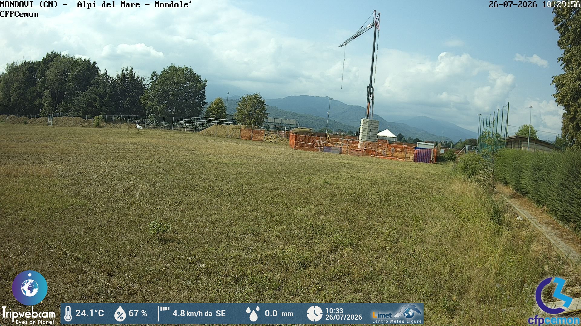 immagine della webcam nei dintorni di Bene Vagienna: webcam Mondovì