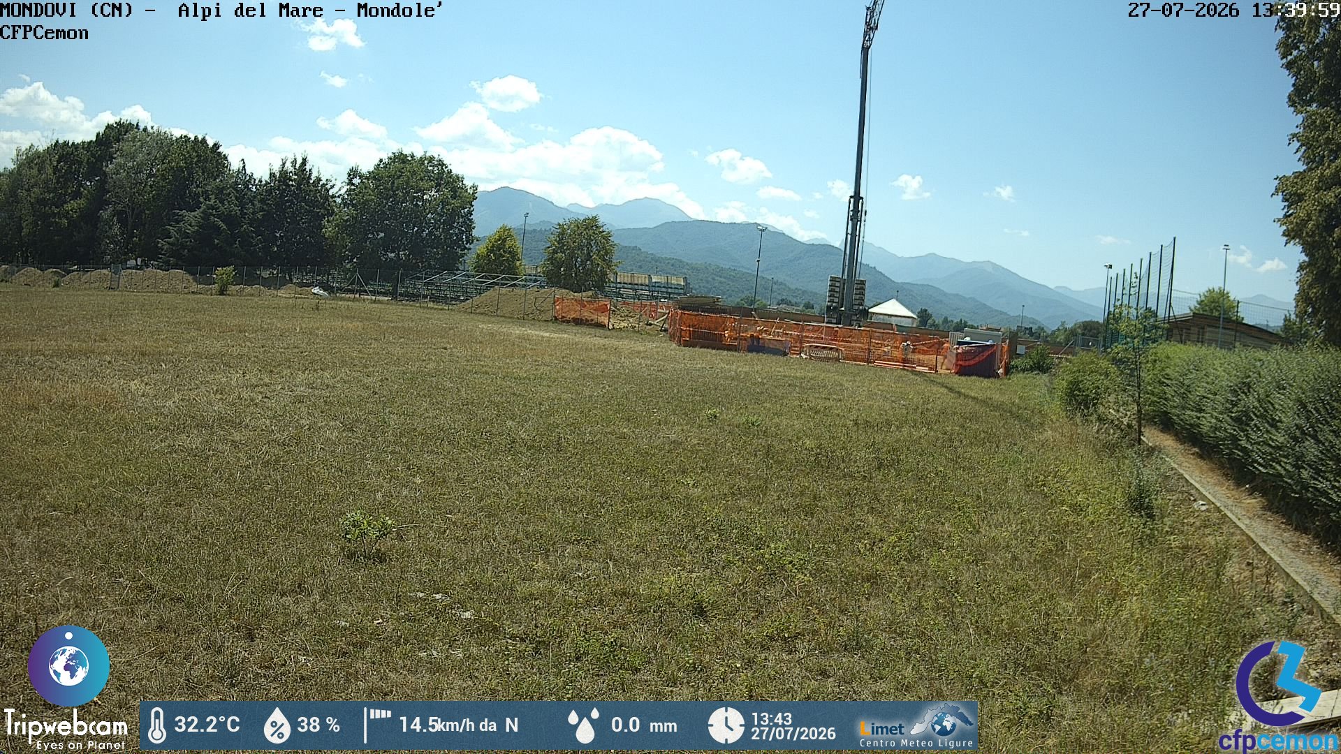 immagine della webcam nei dintorni di Magliano Alpi: webcam Mondovì