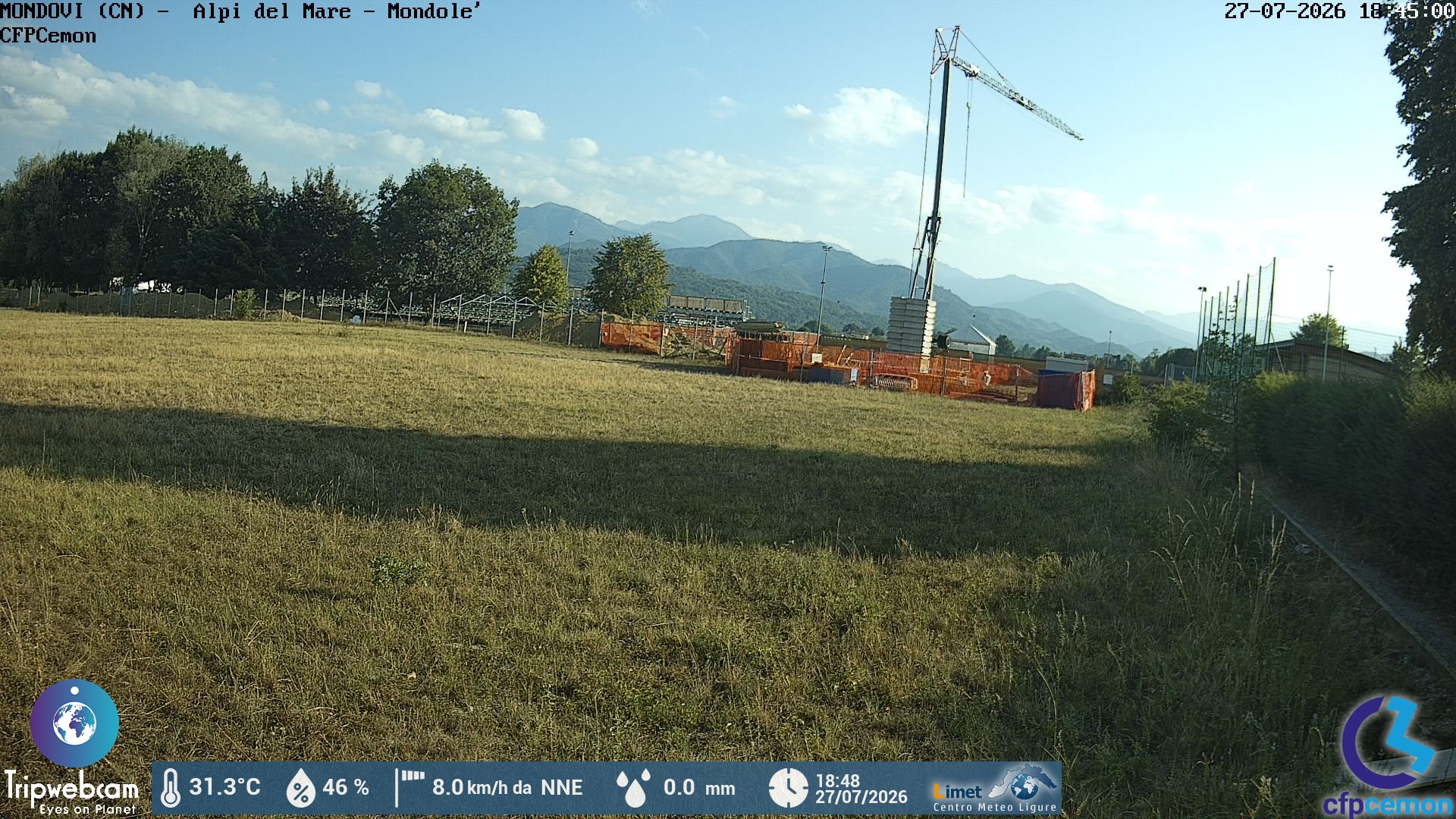 immagine della webcam nei dintorni di Magliano Alpi: webcam Mondovì
